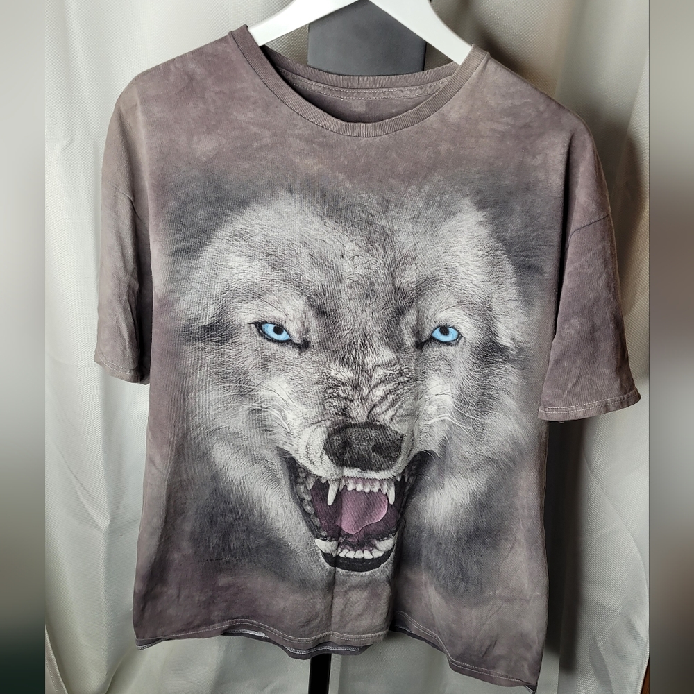 The Mountain Wolf 3d T Shirt Gray